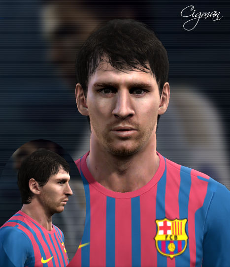 Lionel Messi Face by Cigman