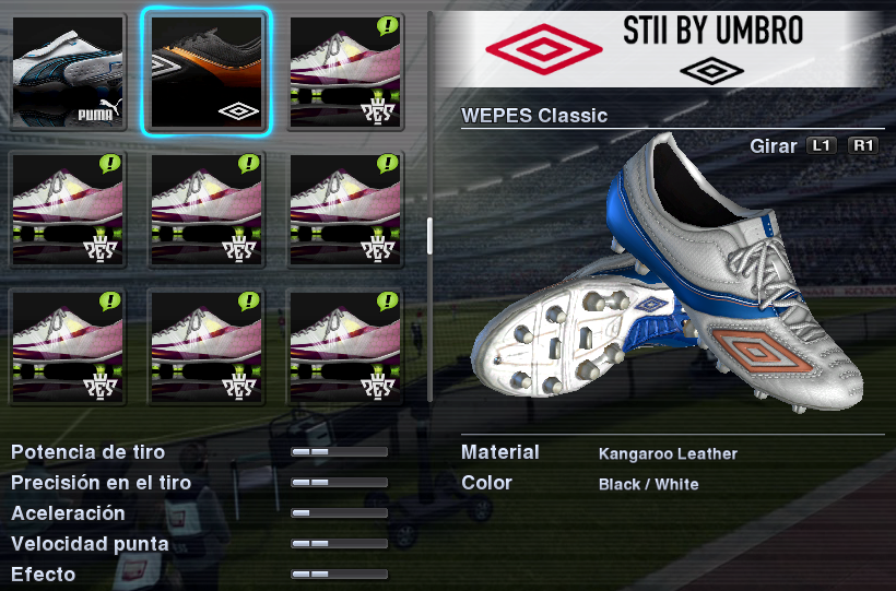 Desbloquear 81 Botas en Pes 2012 by Boonaun