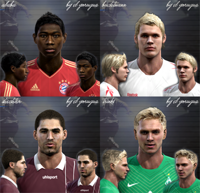 Liga BBVA Faces Pack by el Yorugua - Pro Evolution Soccer 2011