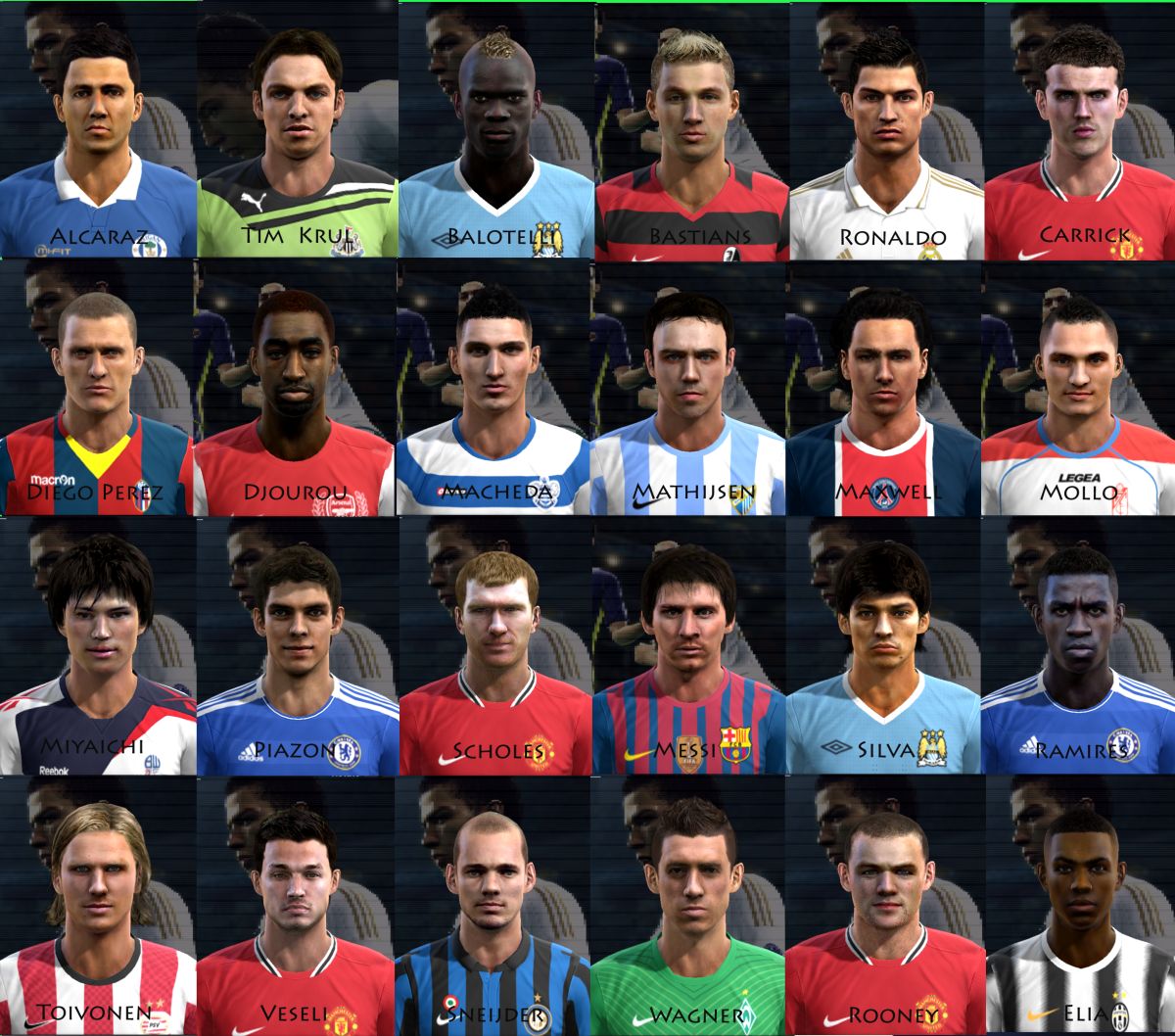 1st PES 2012 Facepack by Bebylover