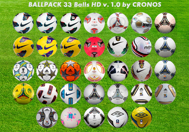 Ballpack 33 Balones HD v1.0 by cronoshack