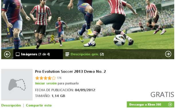 Segunda Demo de PES 2013 disponible para XBOX 360