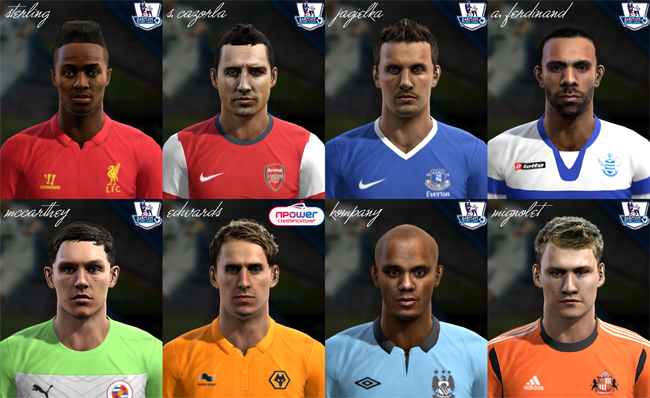 Premier League Face Pack vol.5 by el yorugua