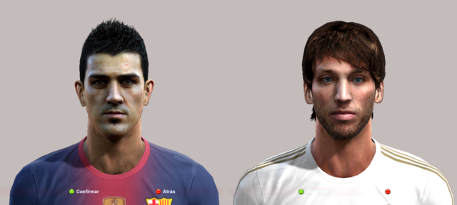 Faces David Villa & Michu by Djgabrix