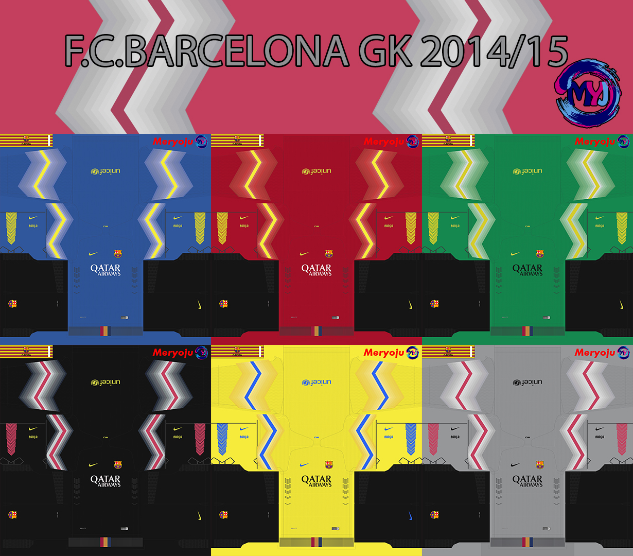 F.C.Barcelona kit pack GK by Meryoju