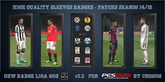 High Quality Sleeves Badges – Patchs Season 14/15 v2.2 by Cronos