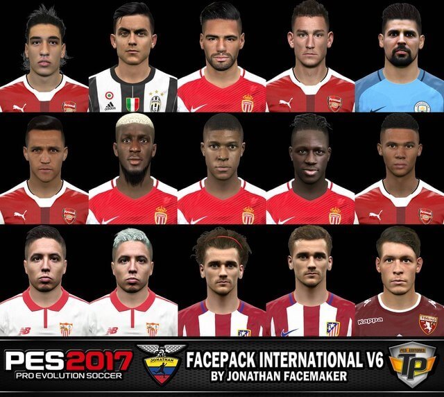 Liga BBVA Faces Pack by el Yorugua - Pro Evolution Soccer 2011