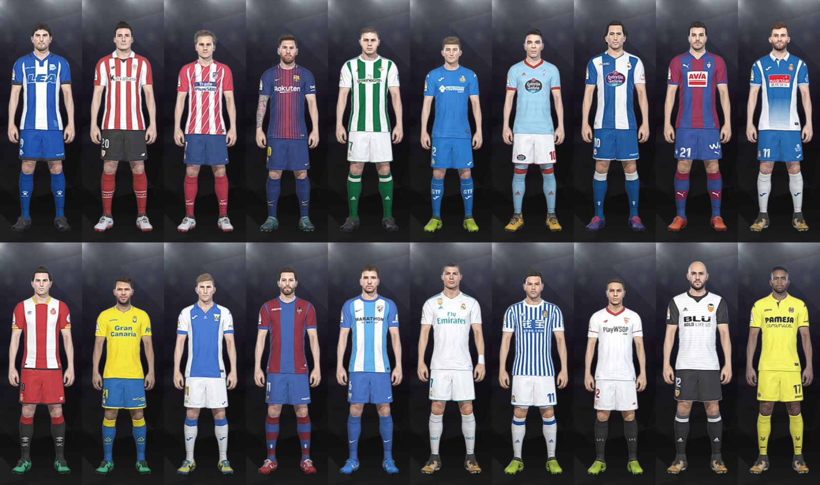 LaLiga Santander Kits 17-18 (CPK Folder)