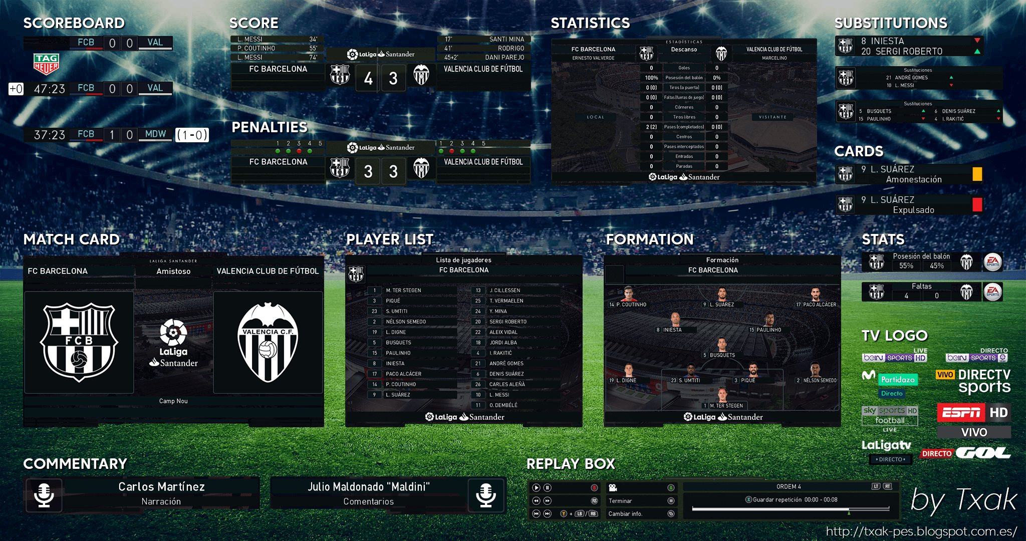 LaLiga Santander Scoreboard V4 by Txak