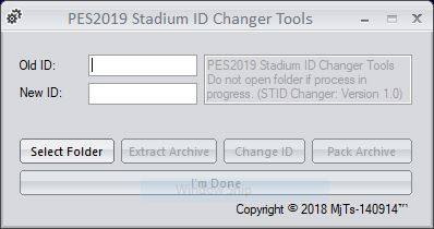 PES 2019 STID Changer Tool V1.0