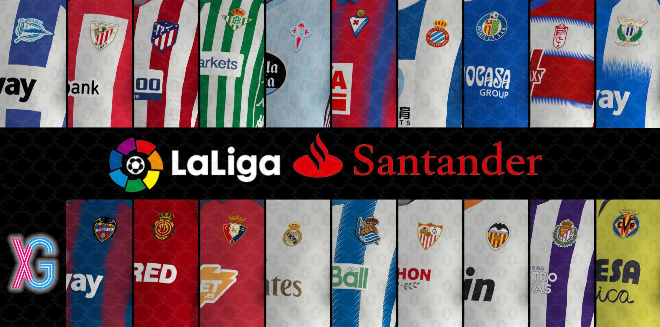 Kits and press rooms for LaLiga Santander 19/20 by Xurgen PES