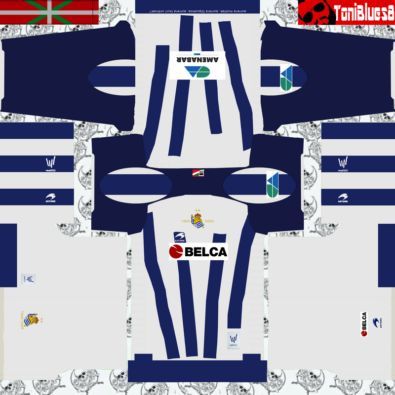 Kits retro Real Sociedad (centenario) by Toniblues8