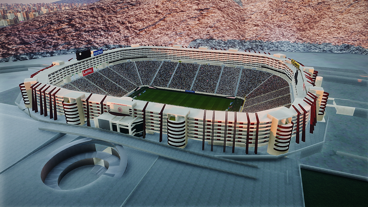 Estadio Monumental de la «U»  + vista aérea by Jostike