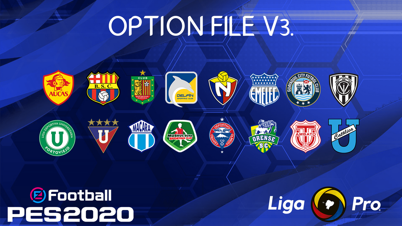 Option File Liga Pro Ecuador v3 by PES AF13-TM