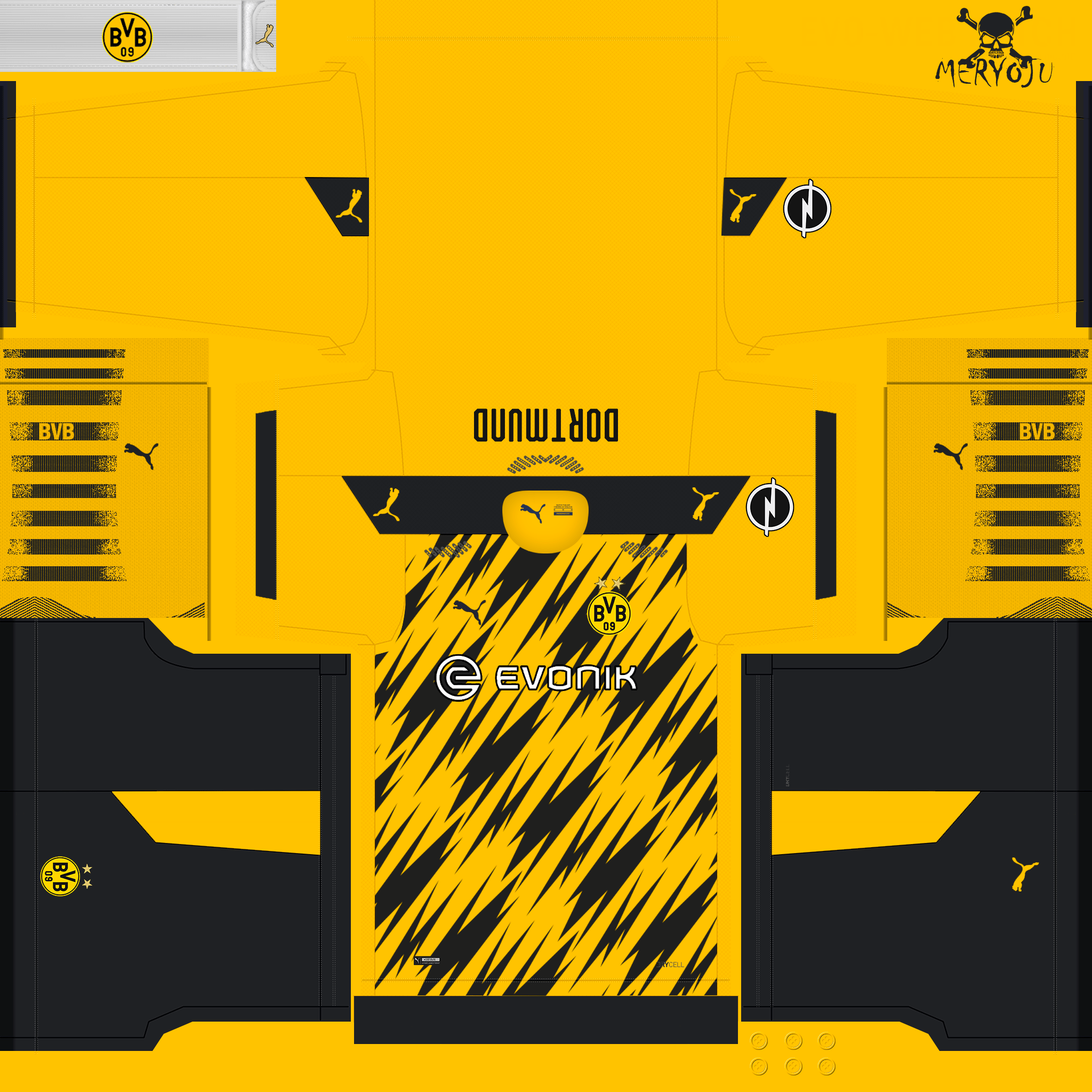 Kits Borussia Dortmund 2020/2021 by Meryoju