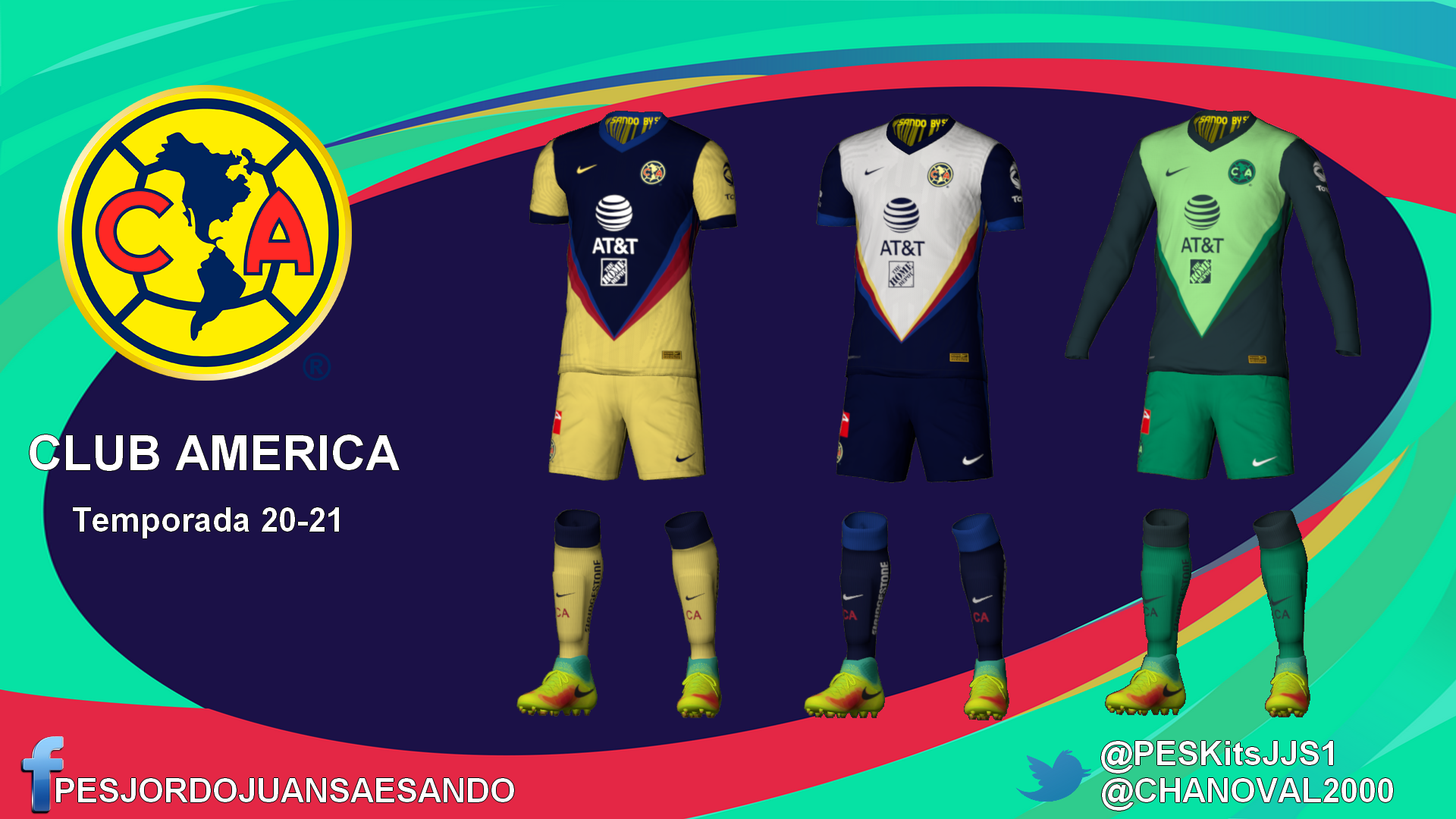 Kits Club América 2020/2021 by Sando