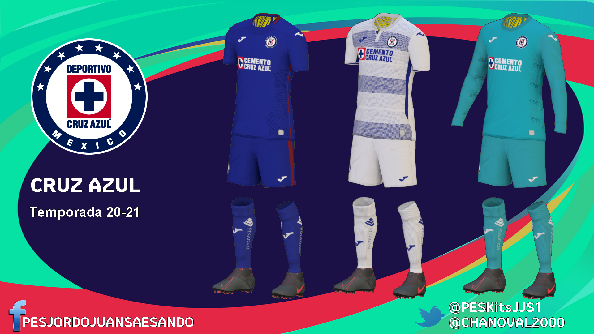 Kits Cruz Azul 2020/2021 by Sando