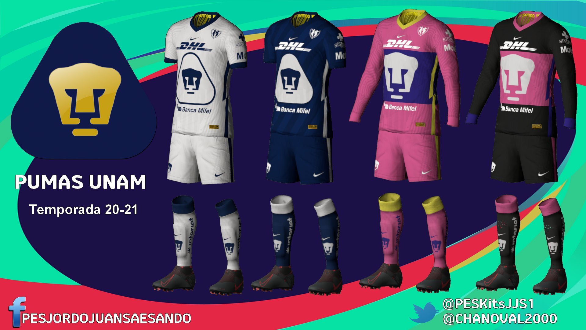 Kits Pumas UNAM 2020/2021by Sando