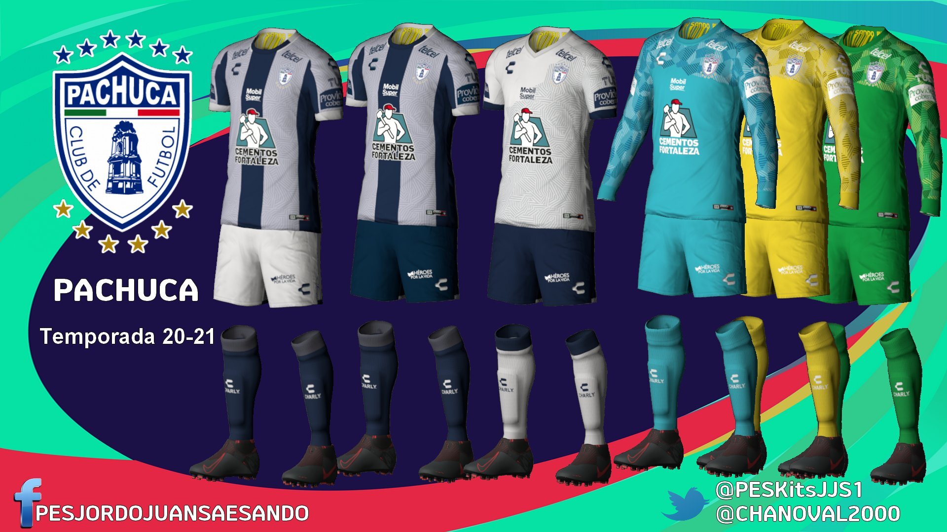 Kits CF Pachuca 2020/2021 by Sando