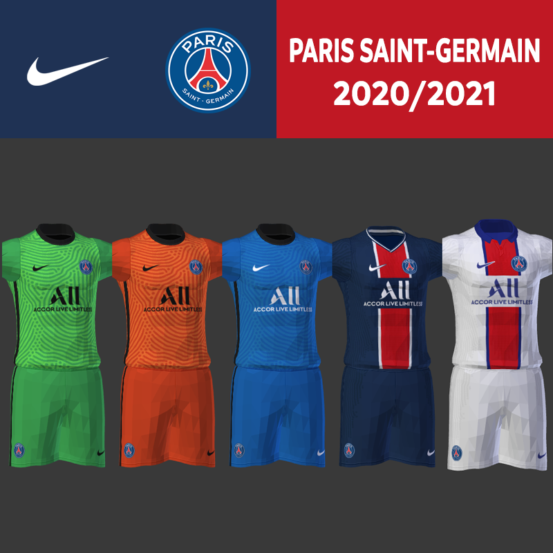 Kits PSG 2020/2021 by Darkhero93